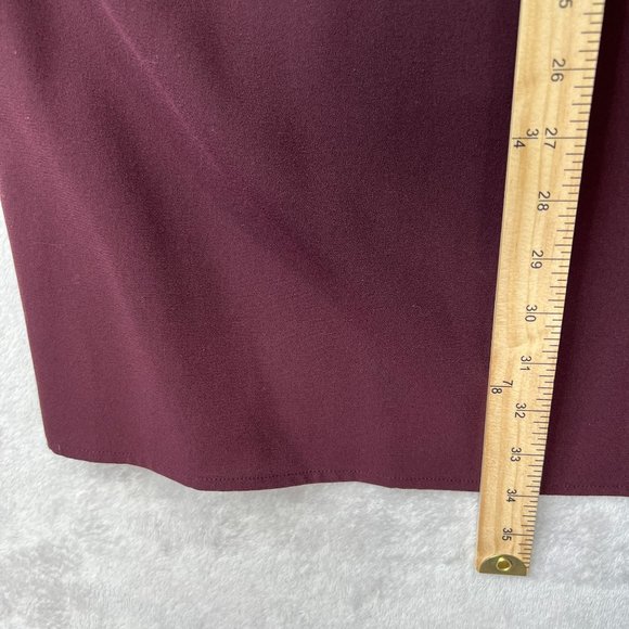 All Saints Evie Dress Women's Medium Simple Shift Mini in Burgundy Maroon with S - Picture 10 of 12